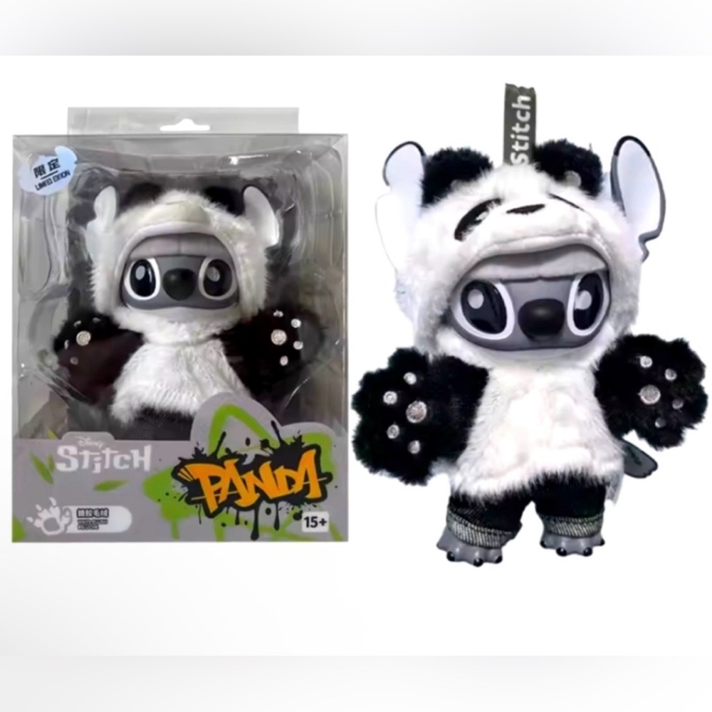 🏰 New! Disney X Miniso Panda Stitch Vinyl Plush Pendant